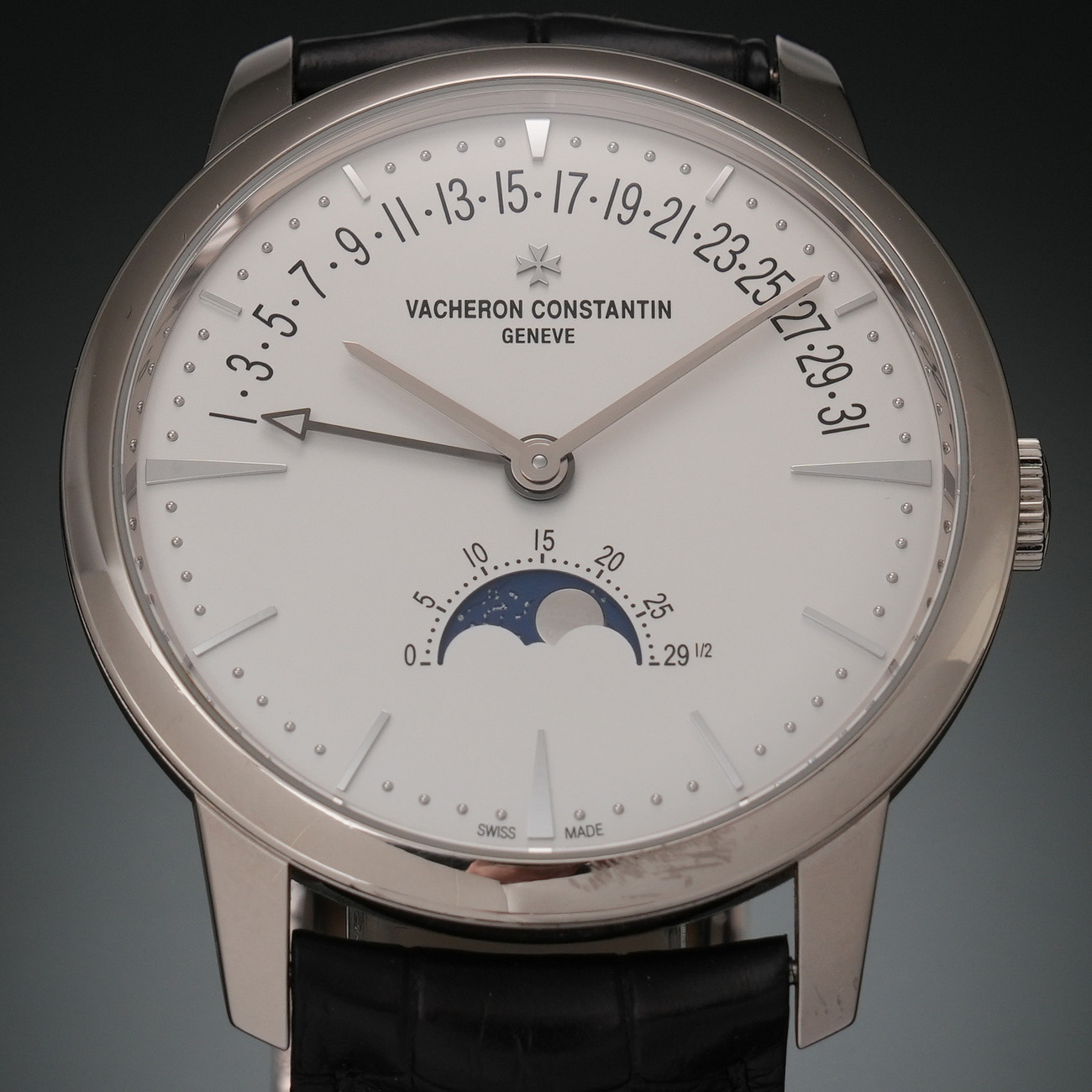 VACHERON CONSTANTIN(USED)바쉐론 콘스탄틴 패트리모니 문페이즈 레트로 그레이드 데이트